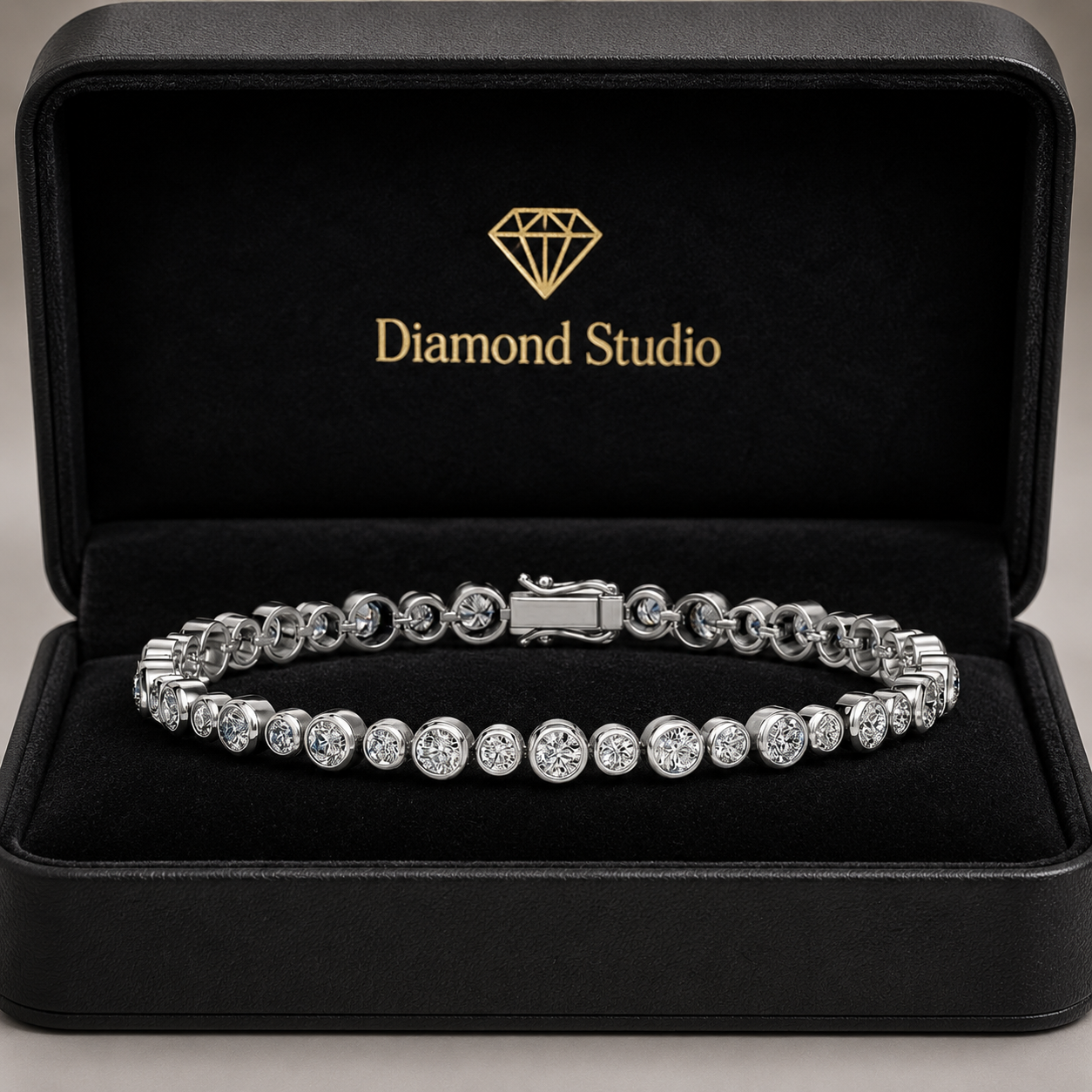 5.14 Carat Round Cut Diamond Tennis Bracelet VS1 D F White Gold 14k