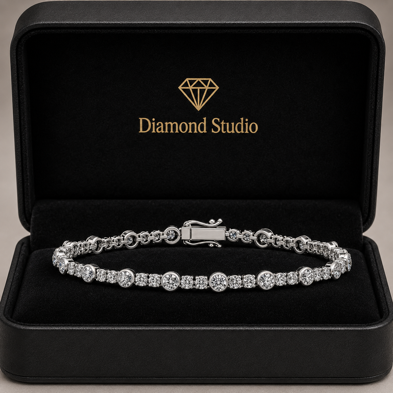 5.02 Carat Round Cut Diamond Tennis Bracelet VS1 D F White Gold 14k