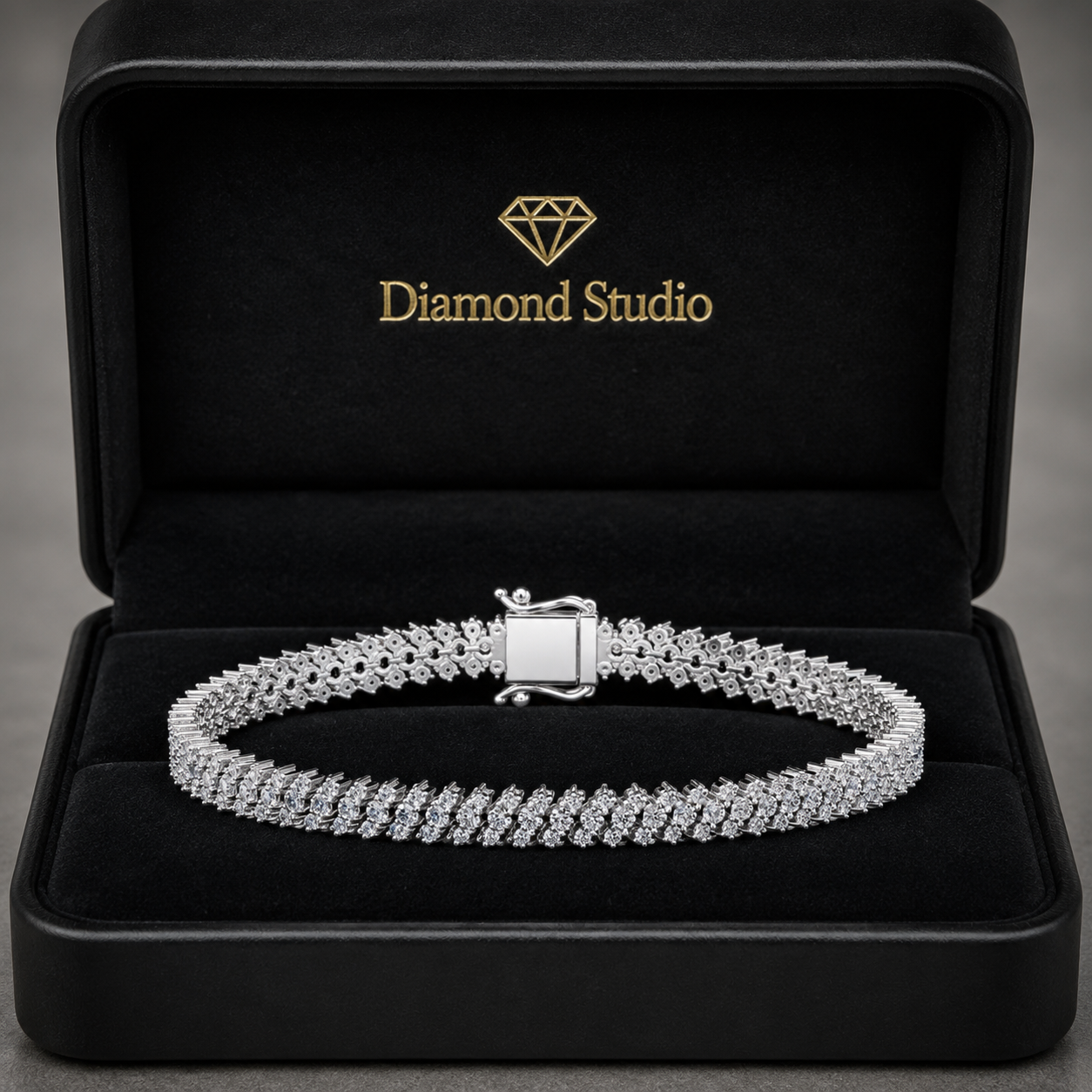 4.36 Carat Round Cut Diamond Tennis Bracelet VS1 D F White Gold 14k