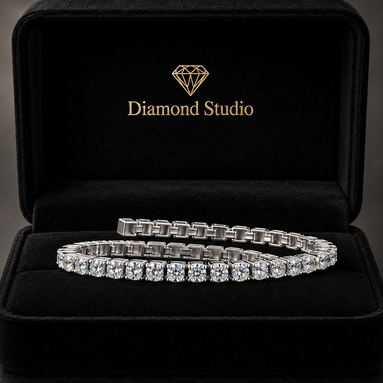4.74 Carat Round Cut Diamond Bangle Bracelet VS1 D F White Gold 14k