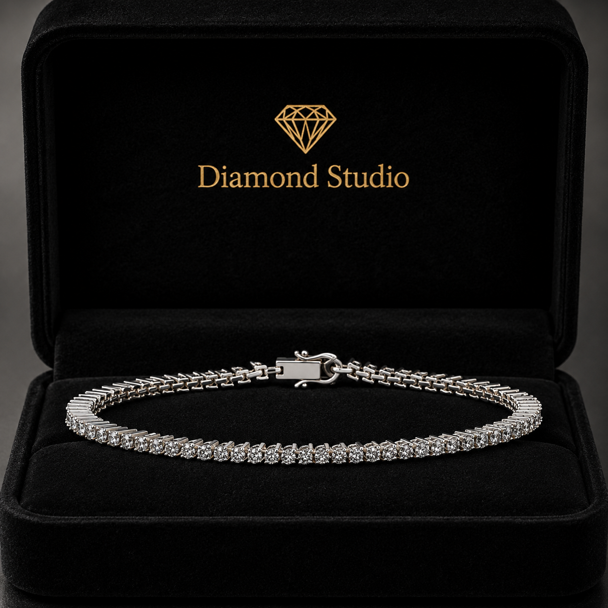 2.17 Carat Marquise Cut Diamond Tennis Bracelet VS1 D F White Gold 14k