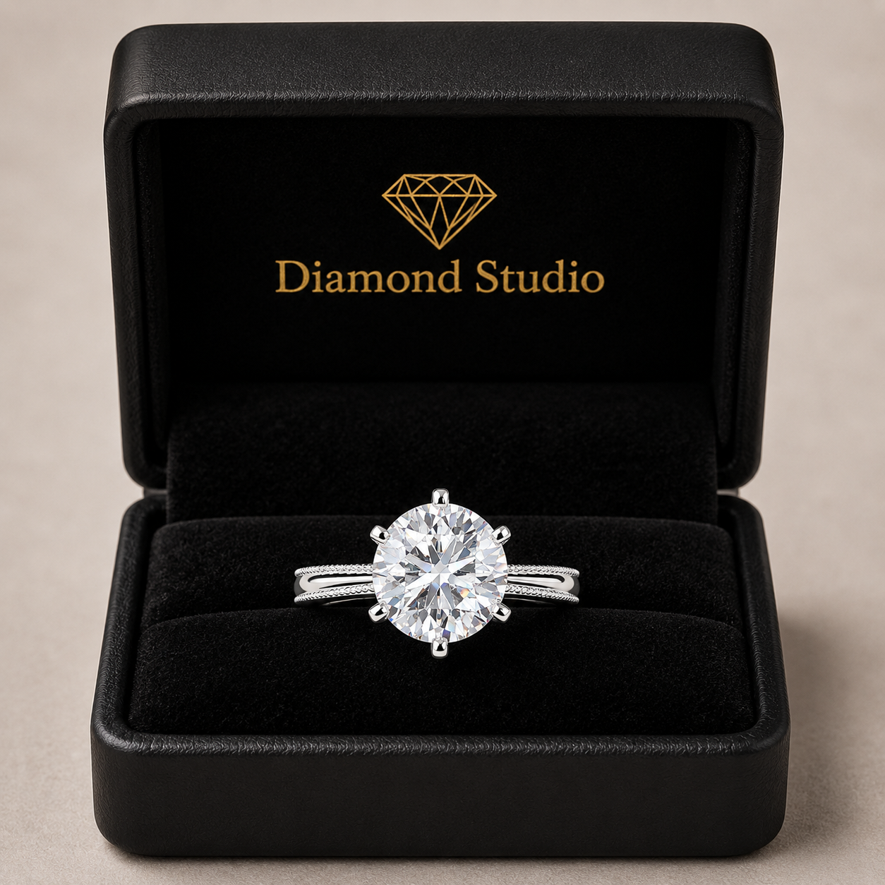 Camilla 1 Carat Round Cut Solitaire Engagement Ring
