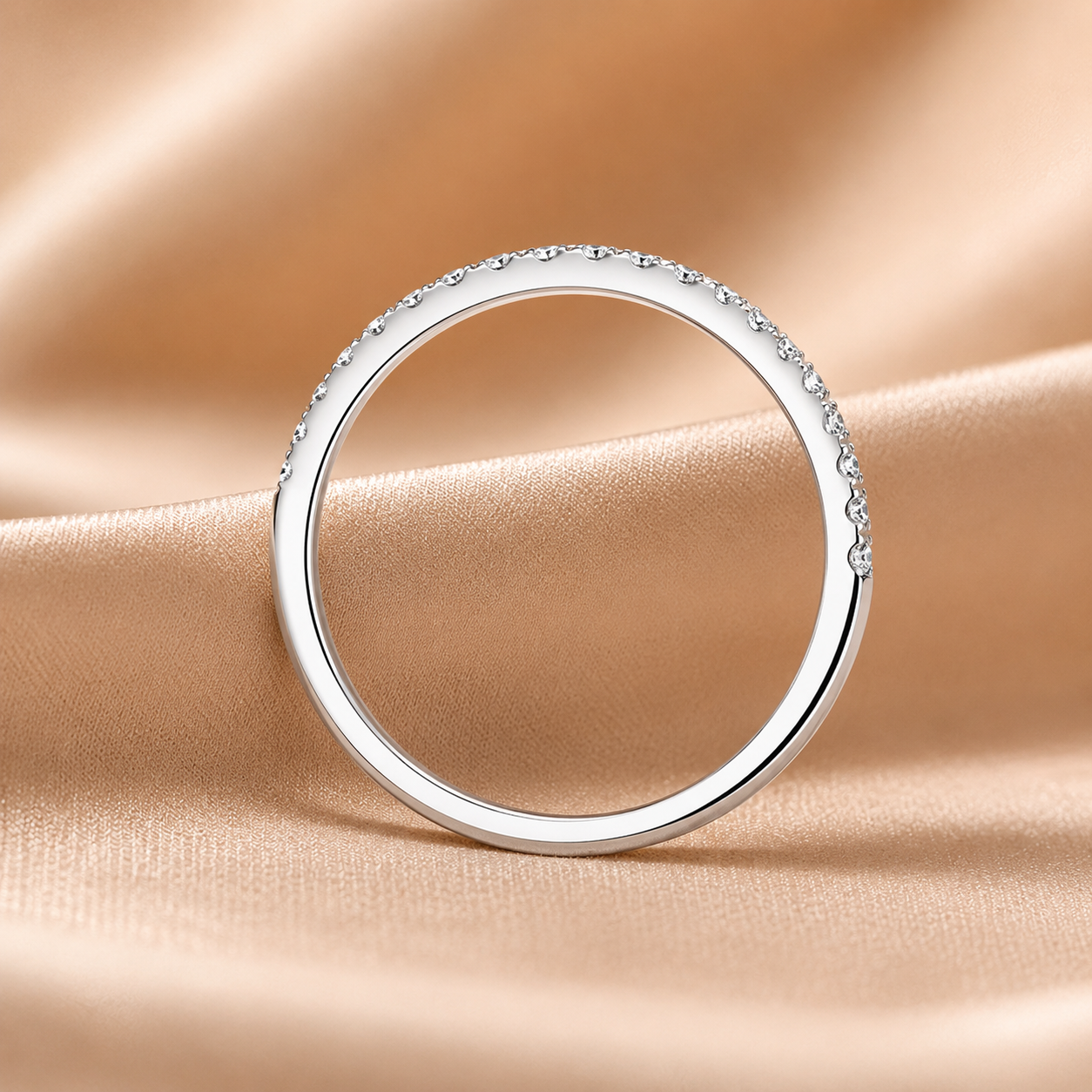 2.79 CT Vintage Marquise Lab-Grown Diamond 2PCS Bridal Set in 18K White Gold – Halo Floral Half Eternity Wedding Ring Design