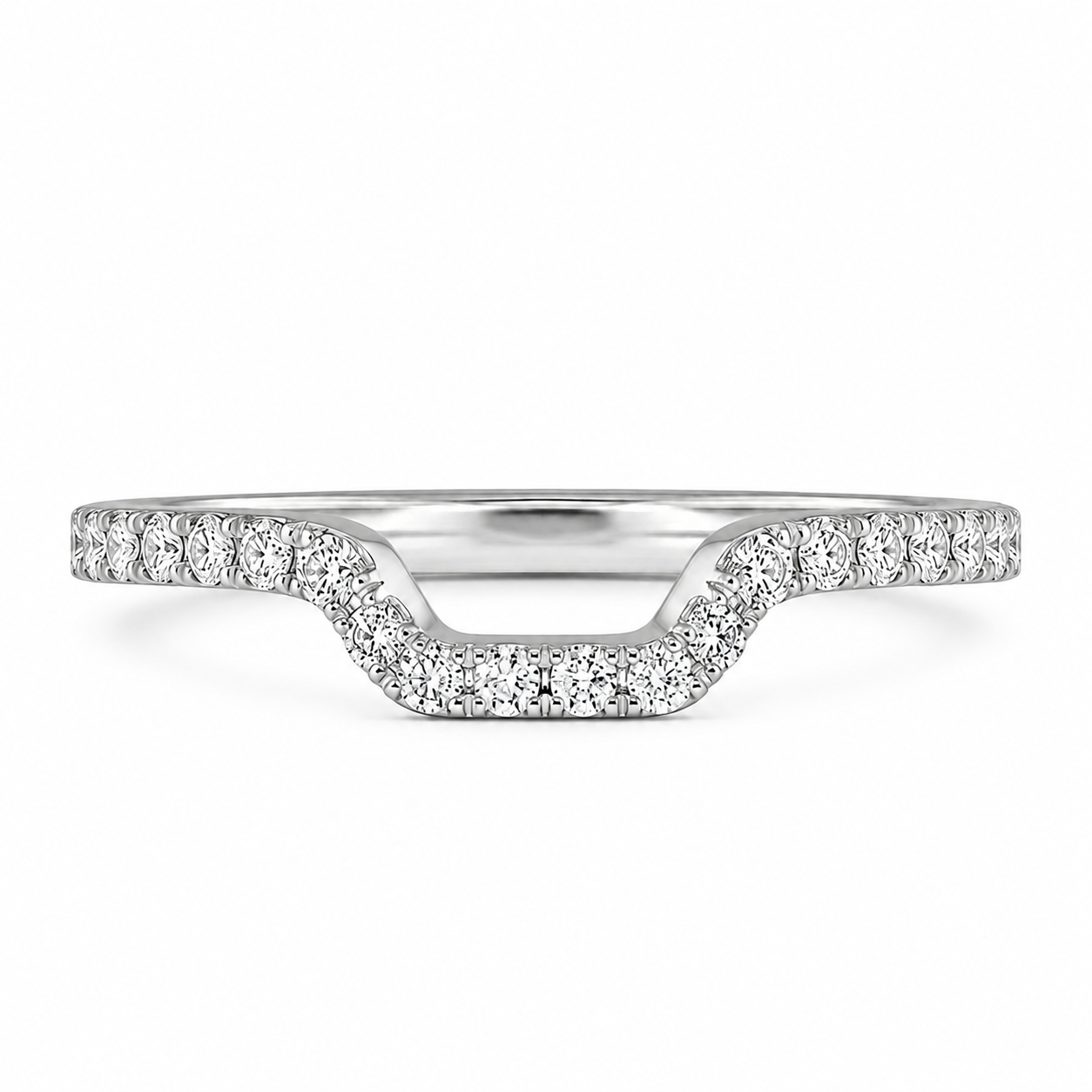 1.25 CT Round Lab-Grown Diamond 2PCS Halo Bridal Set in 14K White Gold – Square Halo Wedding Ring Design