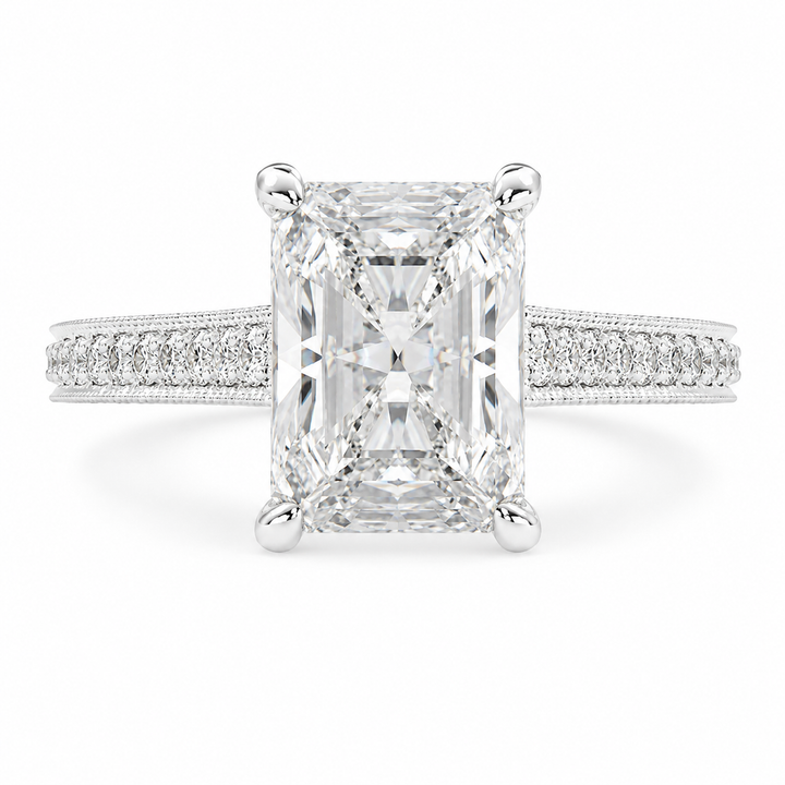 Martina 3.75 Carat Radiant Cut Pave Engagement Ring