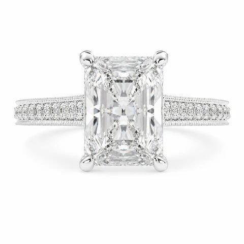 Martina 2.75 Carat Radiant Cut Pave Engagement Ring