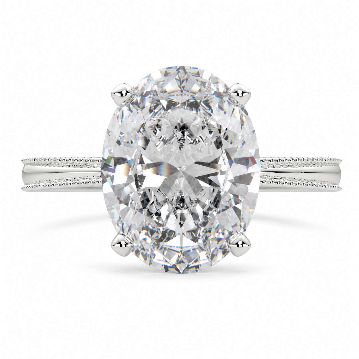 Camilla 3 Carat Oval Cut Solitaire Engagement Ring