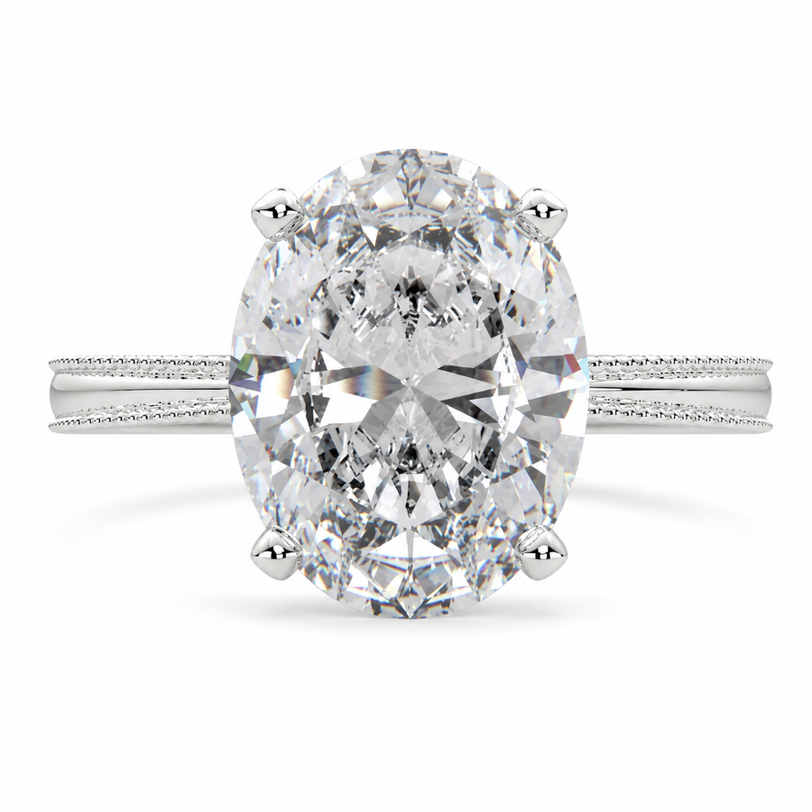Camilla 3 Carat Oval Cut Solitaire Engagement Ring