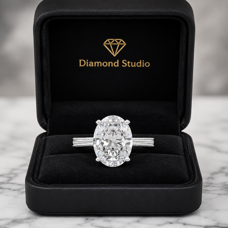 Camilla 3 Carat Oval Cut Solitaire Engagement Ring
