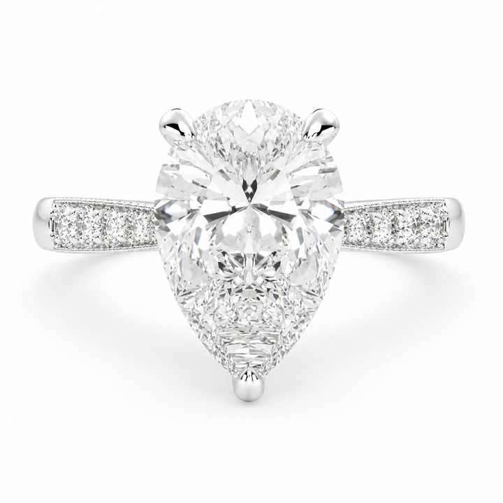 Federica 1.4 Carat Pear Cut 4 Prong Engagement Ring