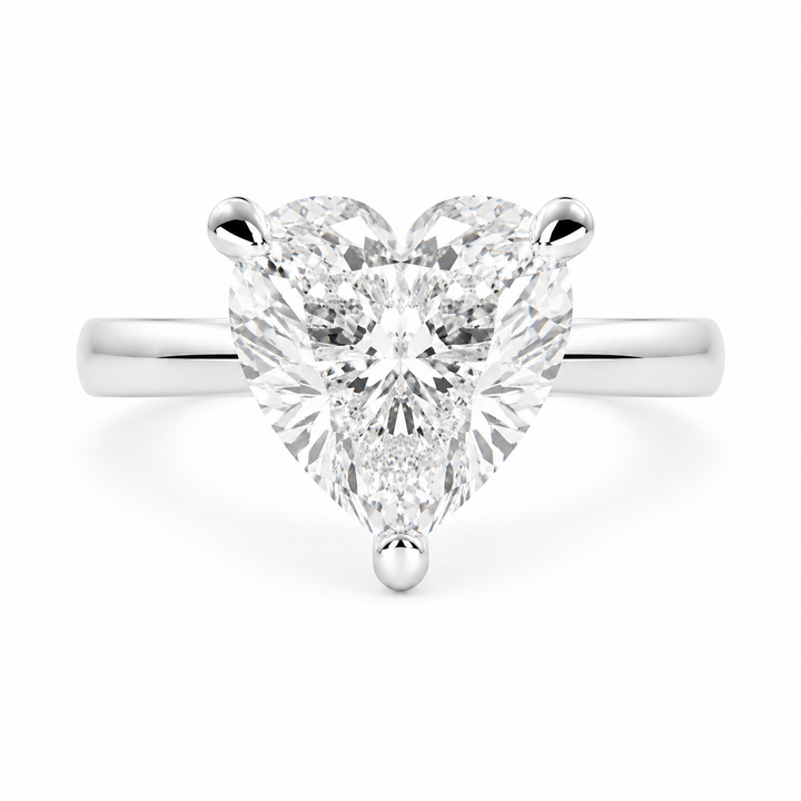 Juliana  Heart Cut Classic Solitaire Engagement Ring