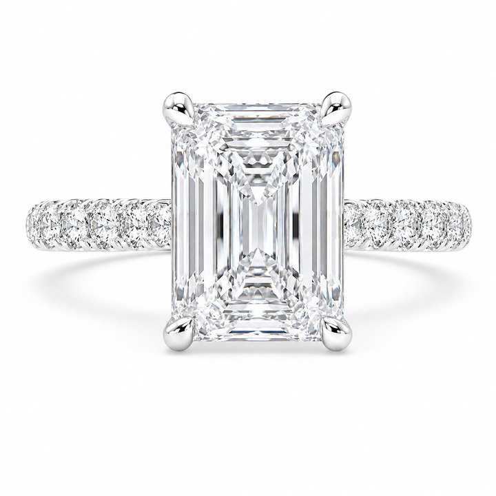 Ginevra Radiant Cut Tapered Engagement Ring