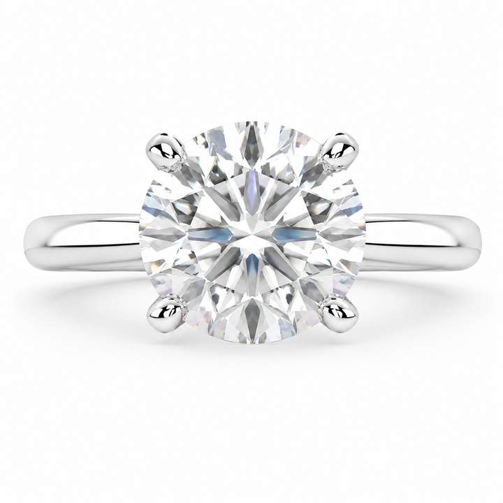 Juliana Round Cut Classic Solitaire Engagement Ring