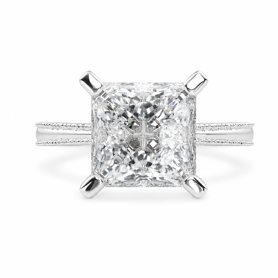 Camilla 1 Carat Princess Cut Solitaire Engagement Ring