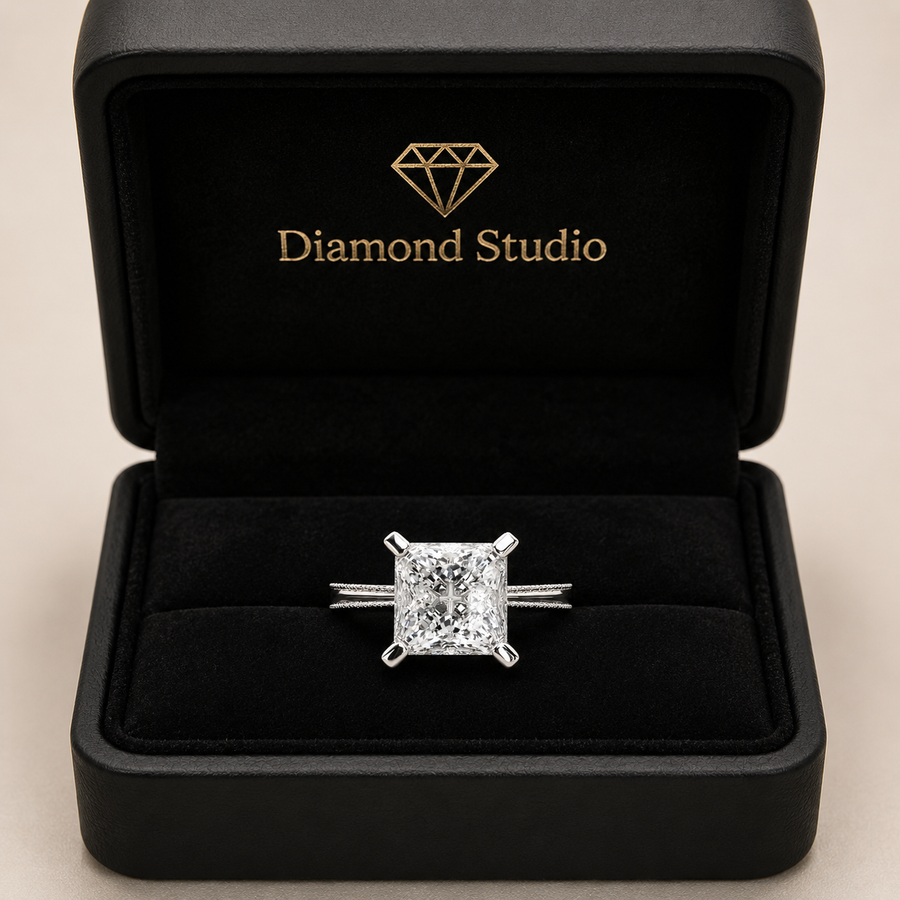 Camilla 1 Carat Princess Cut Solitaire Engagement Ring