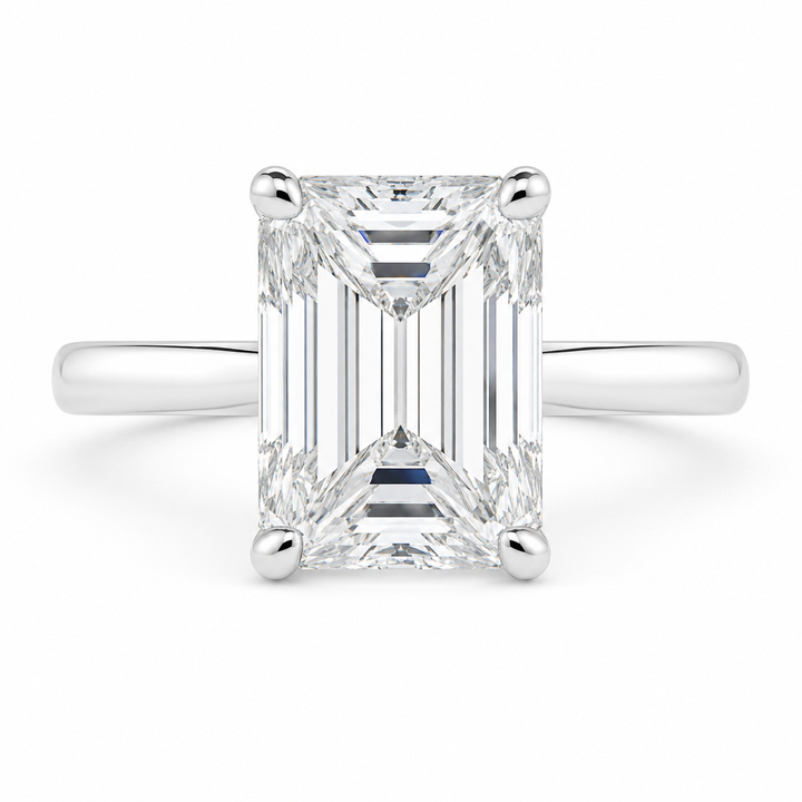 Juliana 2 Carat Emerald Cut Classic Solitaire Engagement Ring