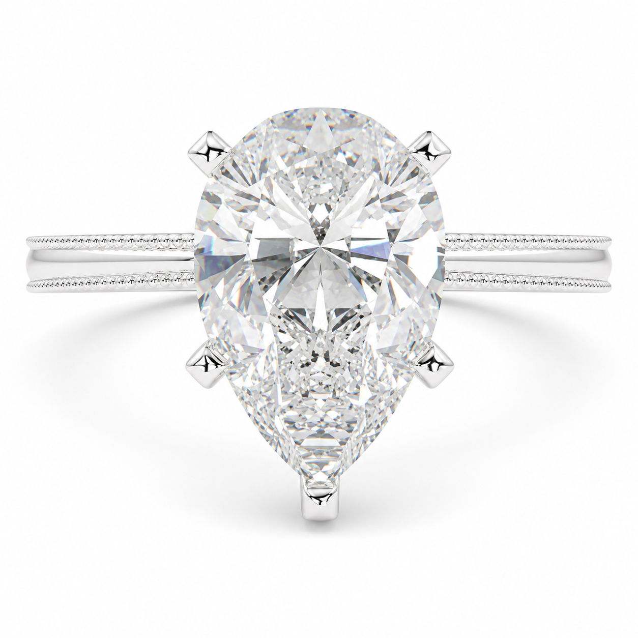 Camilla 1 Carat Pear Cut Solitaire Engagement Ring