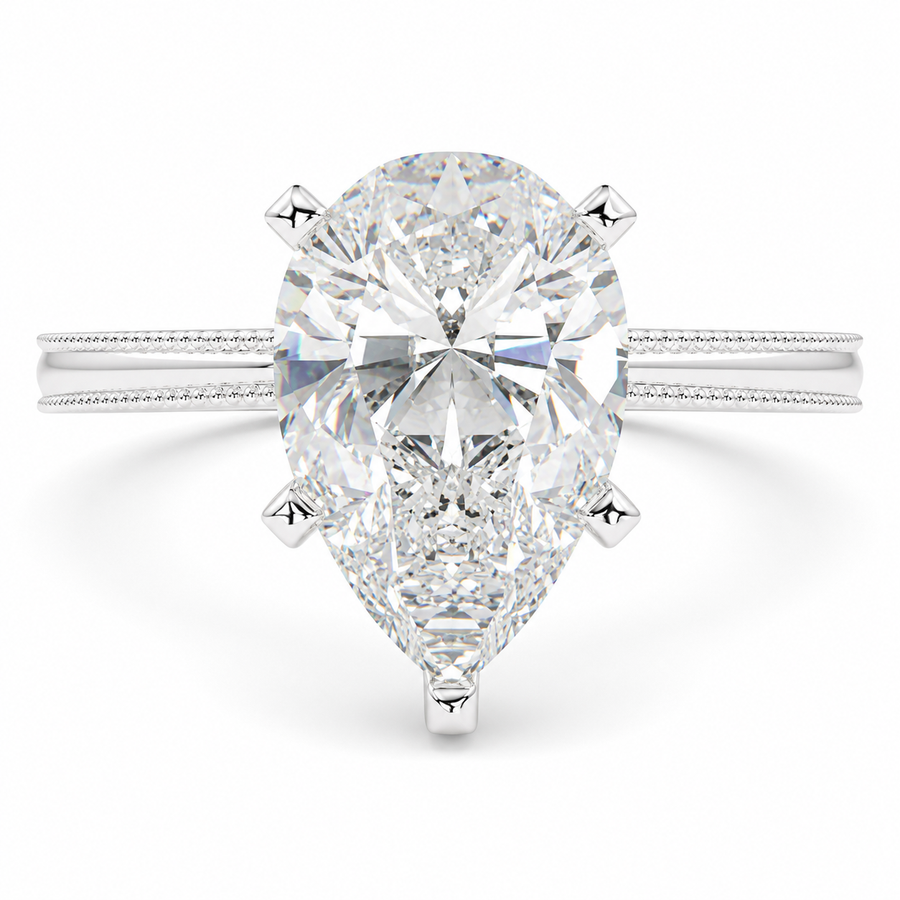 Camilla 1 Carat Pear Cut Solitaire Engagement Ring