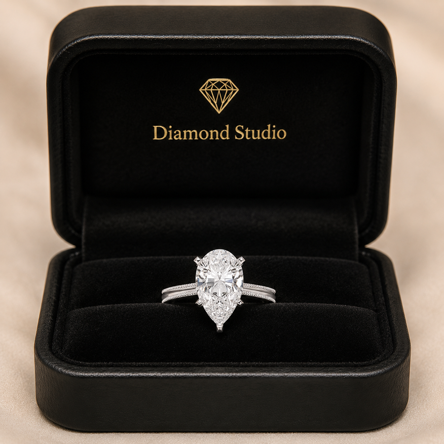 Camilla 1 Carat Pear Cut Solitaire Engagement Ring