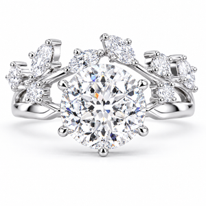 3.00 CT Portuguese Cut Lab-Grown Diamond 2PCS Bridal Set in 14K White Gold – Matching Wedding Band Anniversary Design