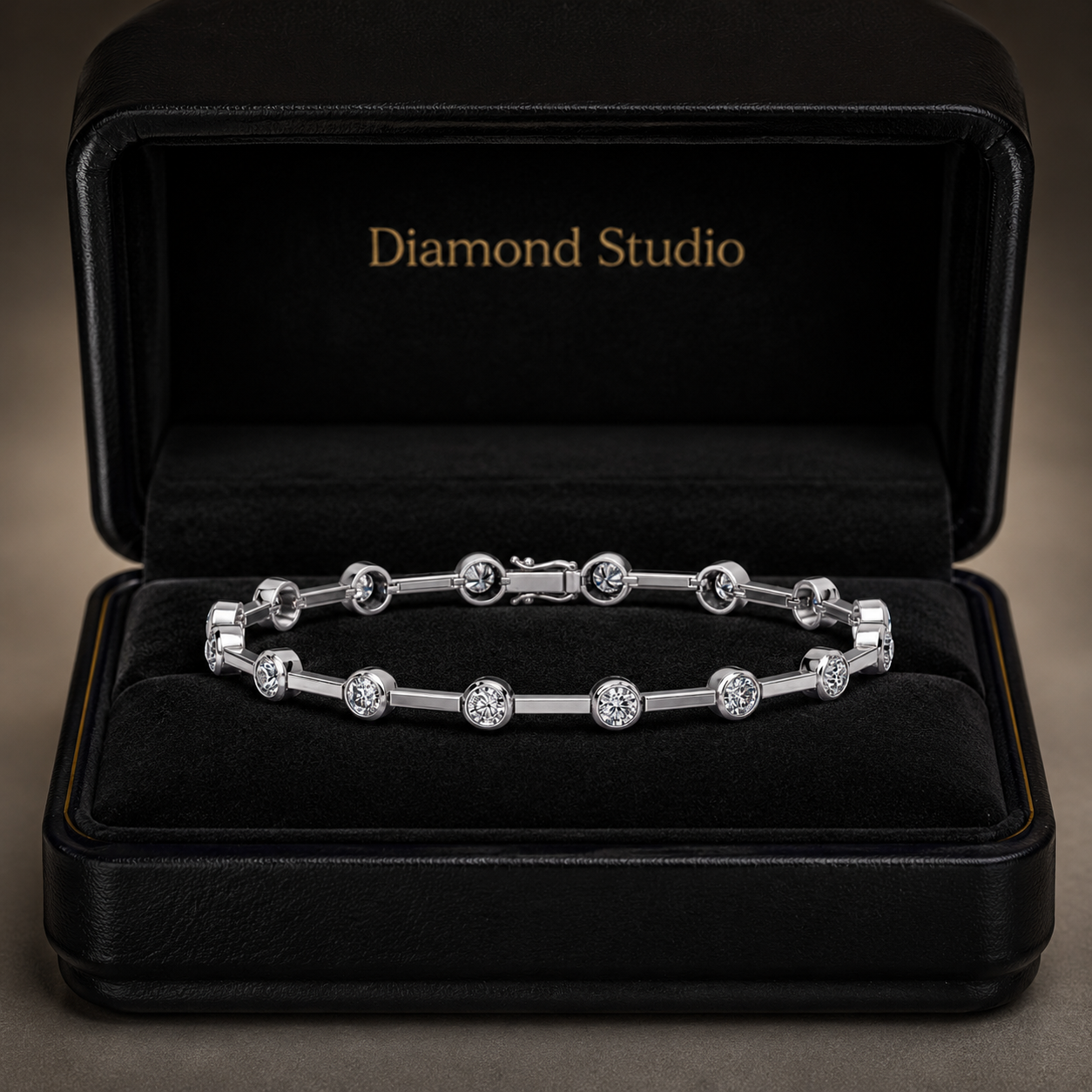 2.99 Carat Round Cut Diamond Bangle Bracelet VS1 D F White Gold 14k