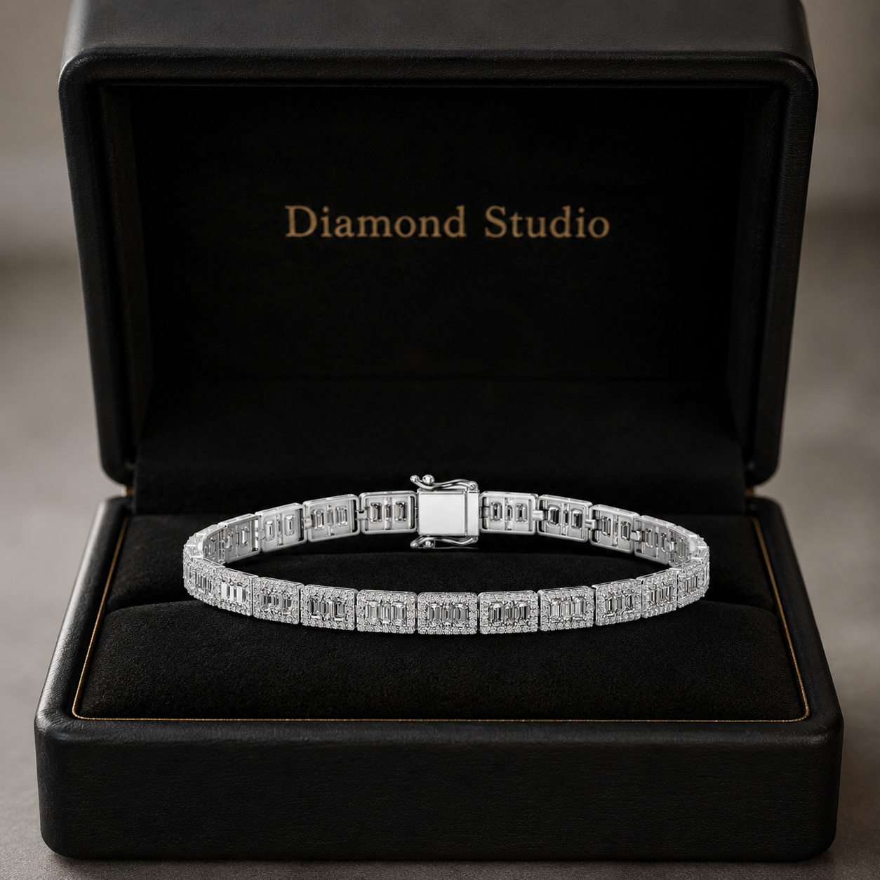 4.74 Carat Emerald Cut Diamond Tennis Bracelet VS1 D F White Gold 14k