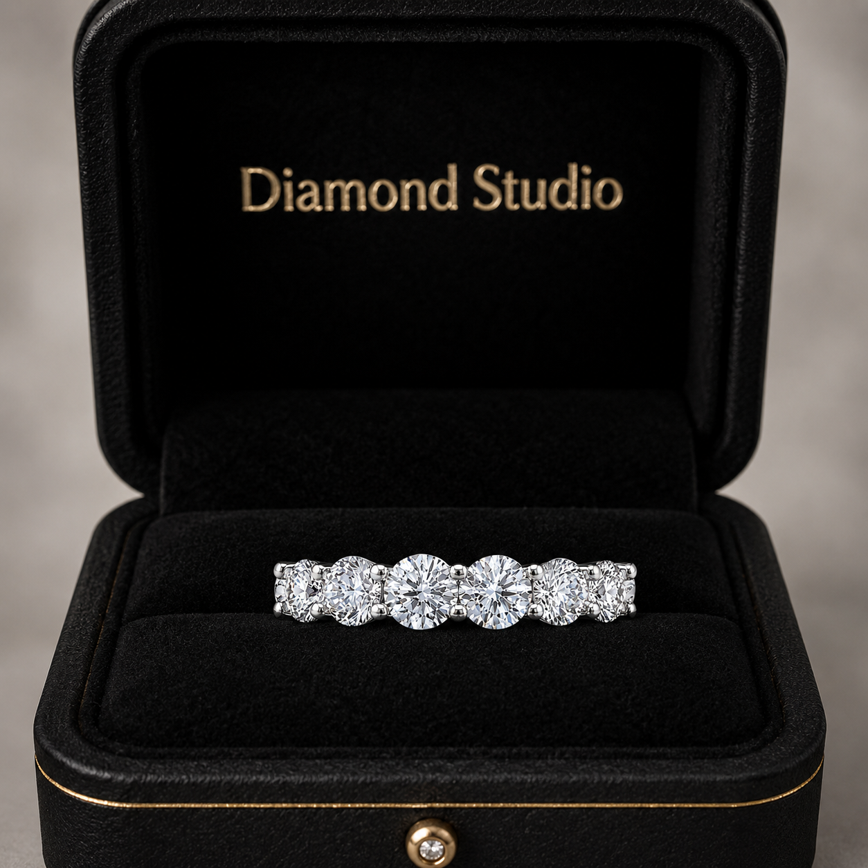 2.20 CT Lab-Grown Diamond Band Ring in 14K White Gold (D–F / VS1–VS2)