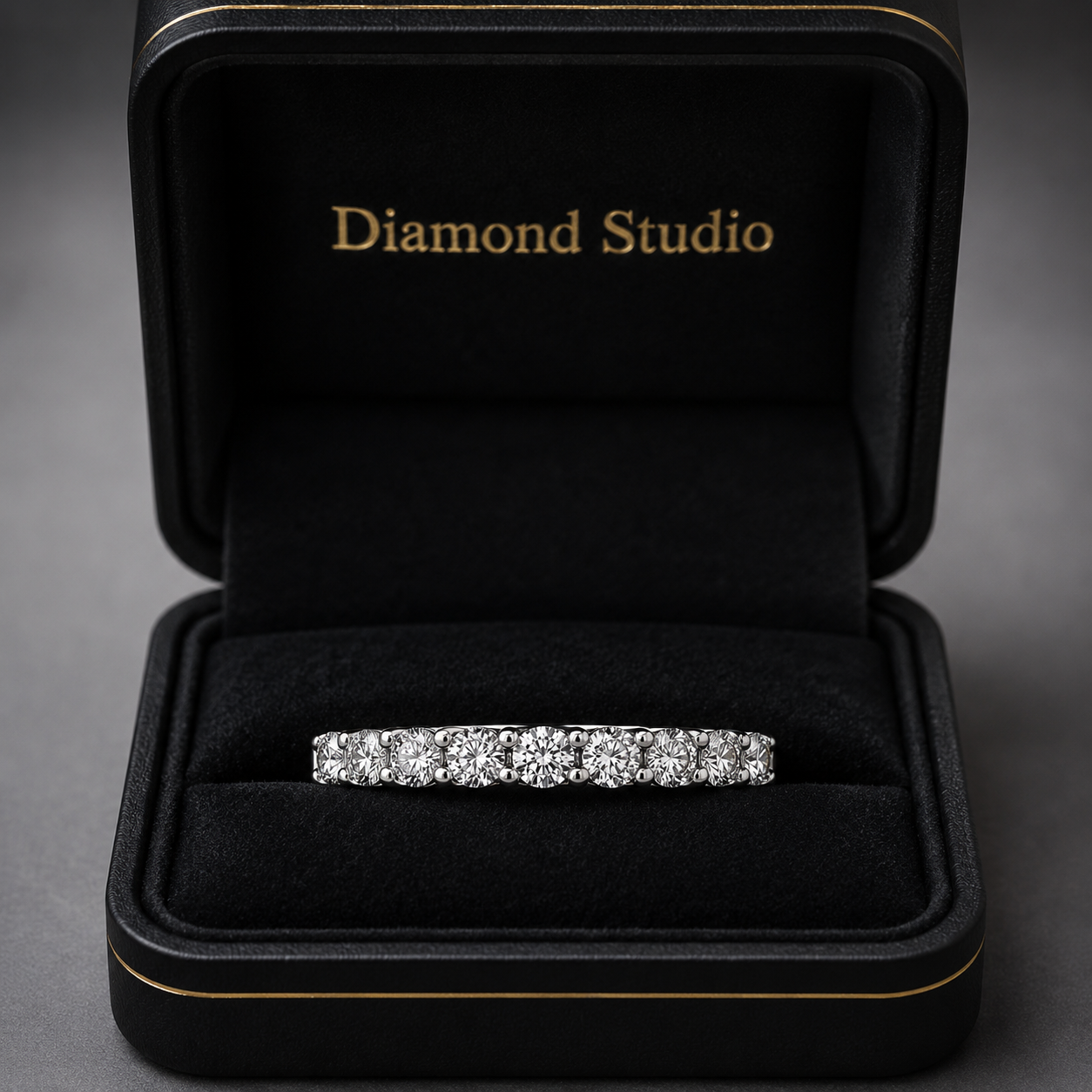 1.50 CT Lab-Grown Diamond Fashion Ring in 14K White Gold (D–F / VS1–VS2)