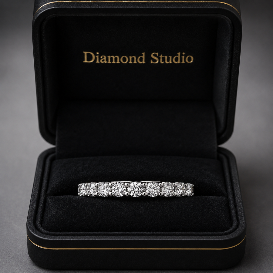 1.50 CT Lab-Grown Diamond Fashion Ring in 14K White Gold (D–F / VS1–VS2)
