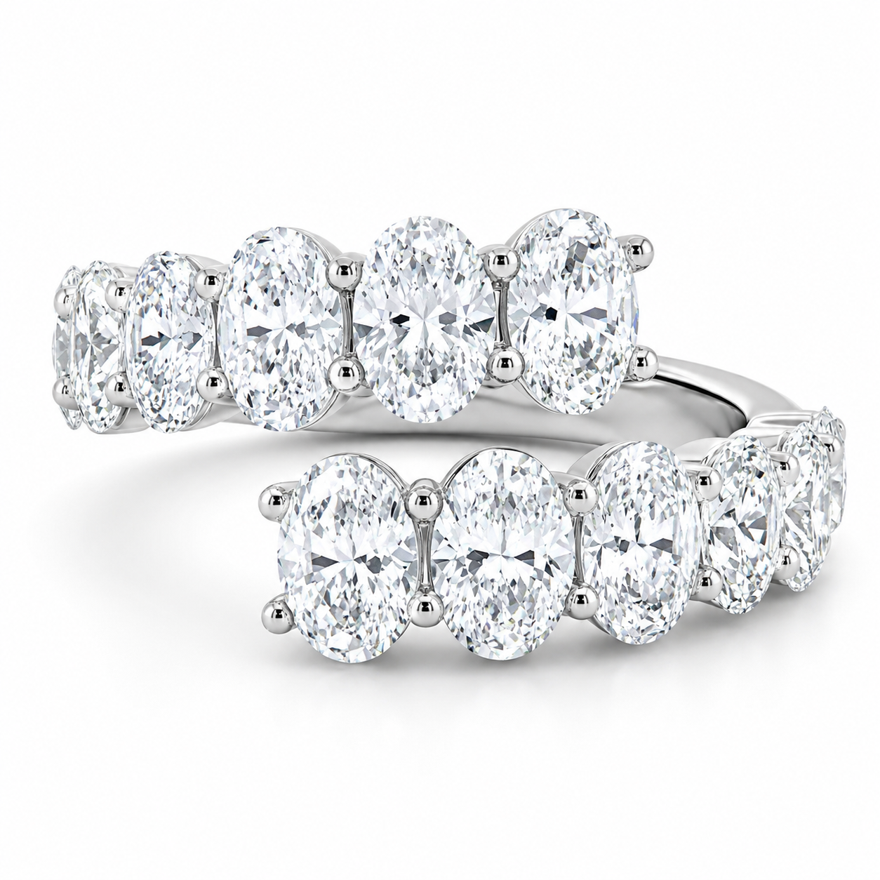 1.90 CT Lab-Grown Diamond Fashion Ring in 14K White Gold (Dâ€“F / VS1â€“VS2) from Diamond Studio