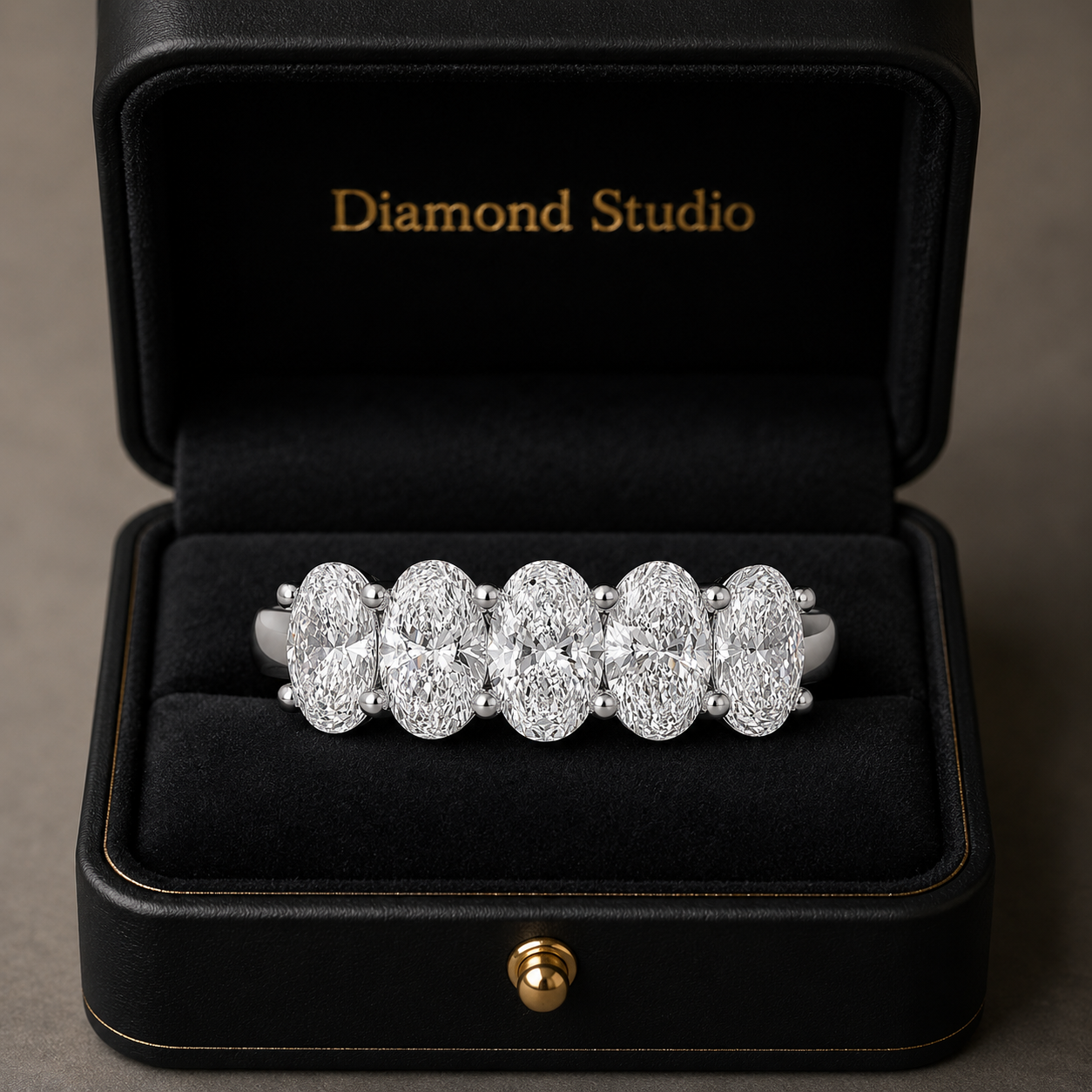 2.70 CT Lab-Grown Diamond Fashion Ring in 14K White Gold (D–F / VS1–VS2)