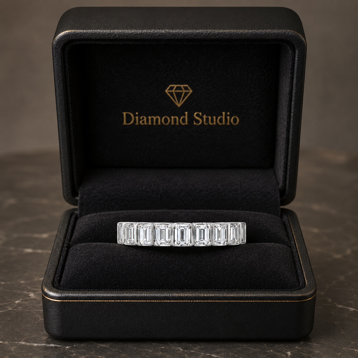 2.16 CT Lab-Grown Diamond Eternity Ring in 14K White Gold (D–F / VS1–VS2)