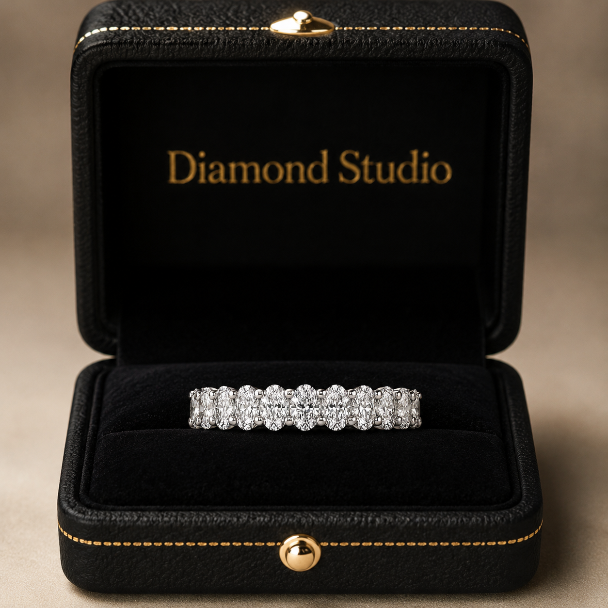 1.73 CT Lab-Grown Diamond Eternity Ring in 14K White Gold (D–F / VS1–VS2)