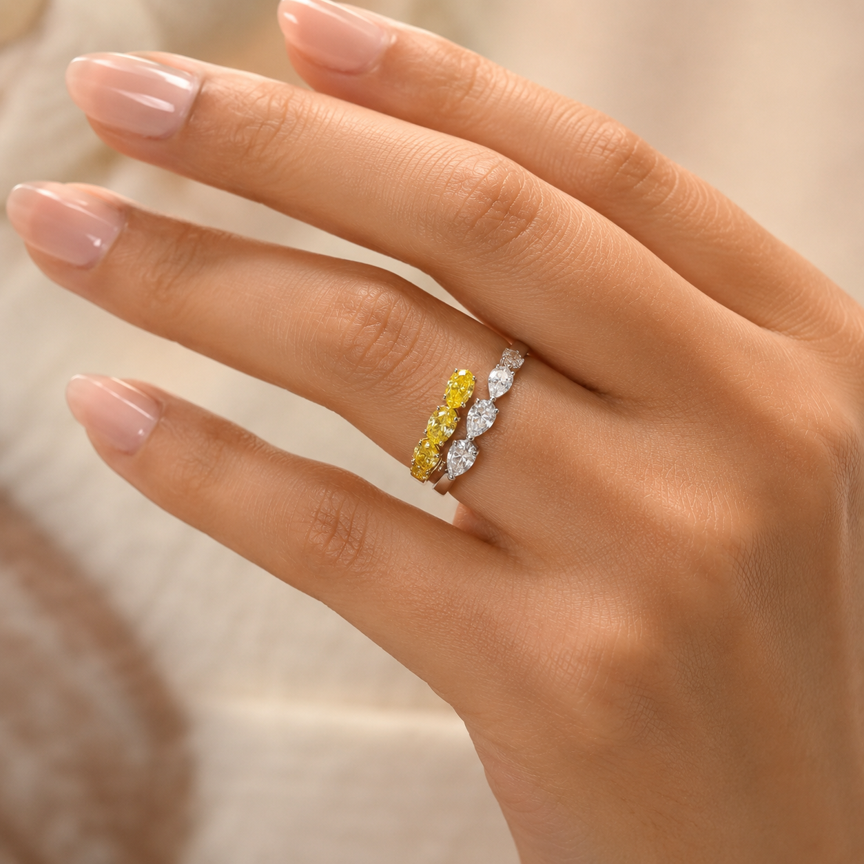 3.50 CT Lab-Grown Diamond Prong Ring in 14K Gold (D–F / VS1–VS2)