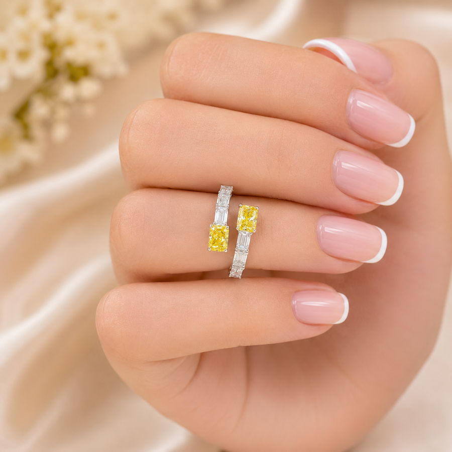 3.30 CT Lab-Grown Diamond Prong Engagement Ring in 14K Gold (D–F / VS1–VS2)