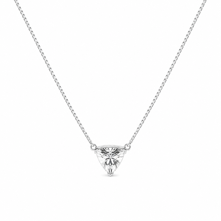 1.00 CTW Näas Ethereal Trillion Lab-Grown Diamond Solitaire Pendant with Adjustable Chain (D–F / VS1–VS2) — product image