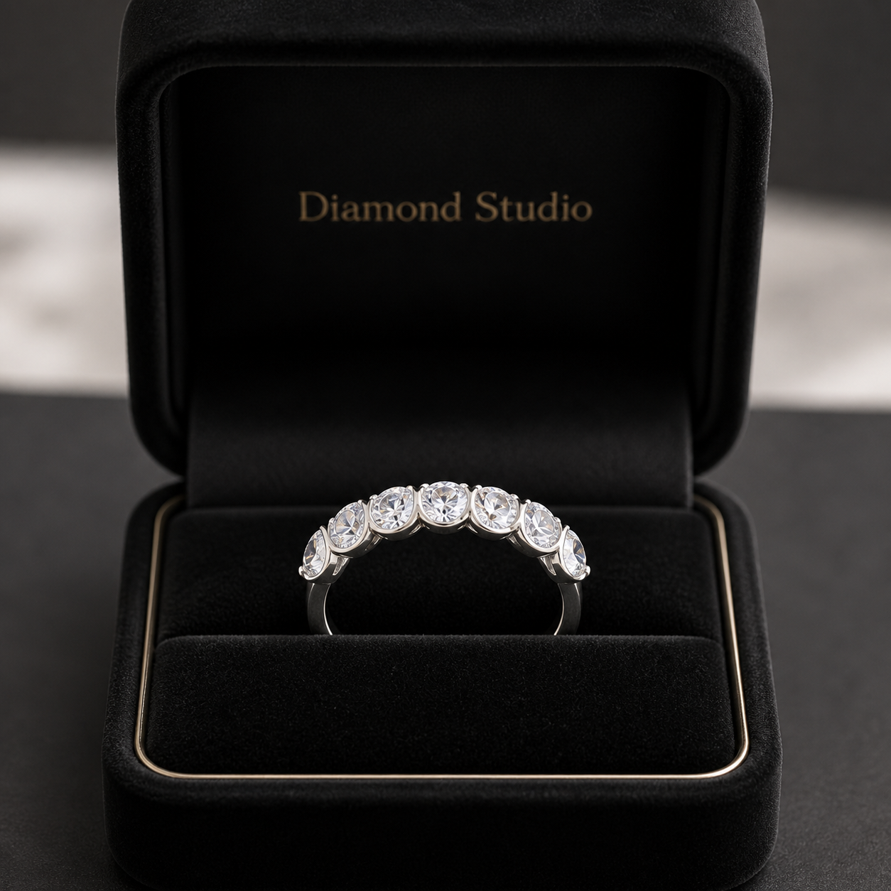 14K White Gold Lab-Grown Diamond Wedding Band (1.25 CTW – D–F / VS1–VS2)