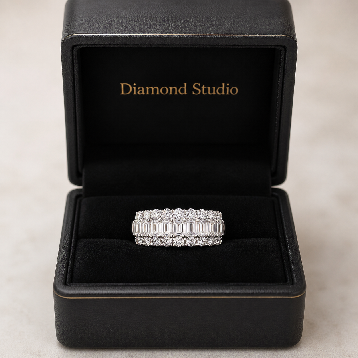 14K White Gold Lab-Grown Diamond Eternity Wedding Band Ring (1.55 CTW – D–F / VS1–VS2)