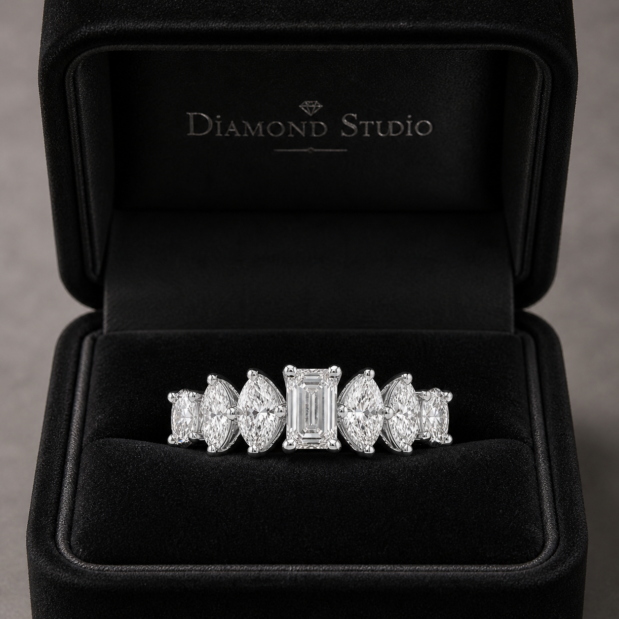 14K White Gold Lab-Grown Diamond Eternity Wedding Band Ring (1.10 CTW – D–F / VS1–VS2)