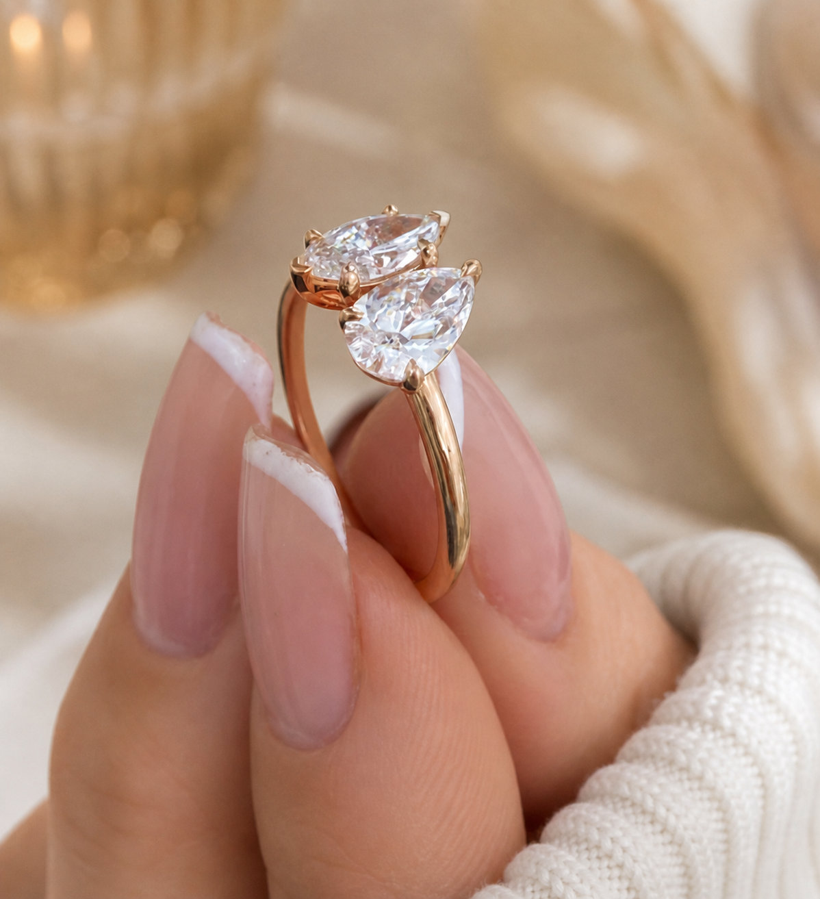 14K Gold Lab-Grown Diamond Fashion Ring (1.30 CTW – D–F / VS1–VS2)