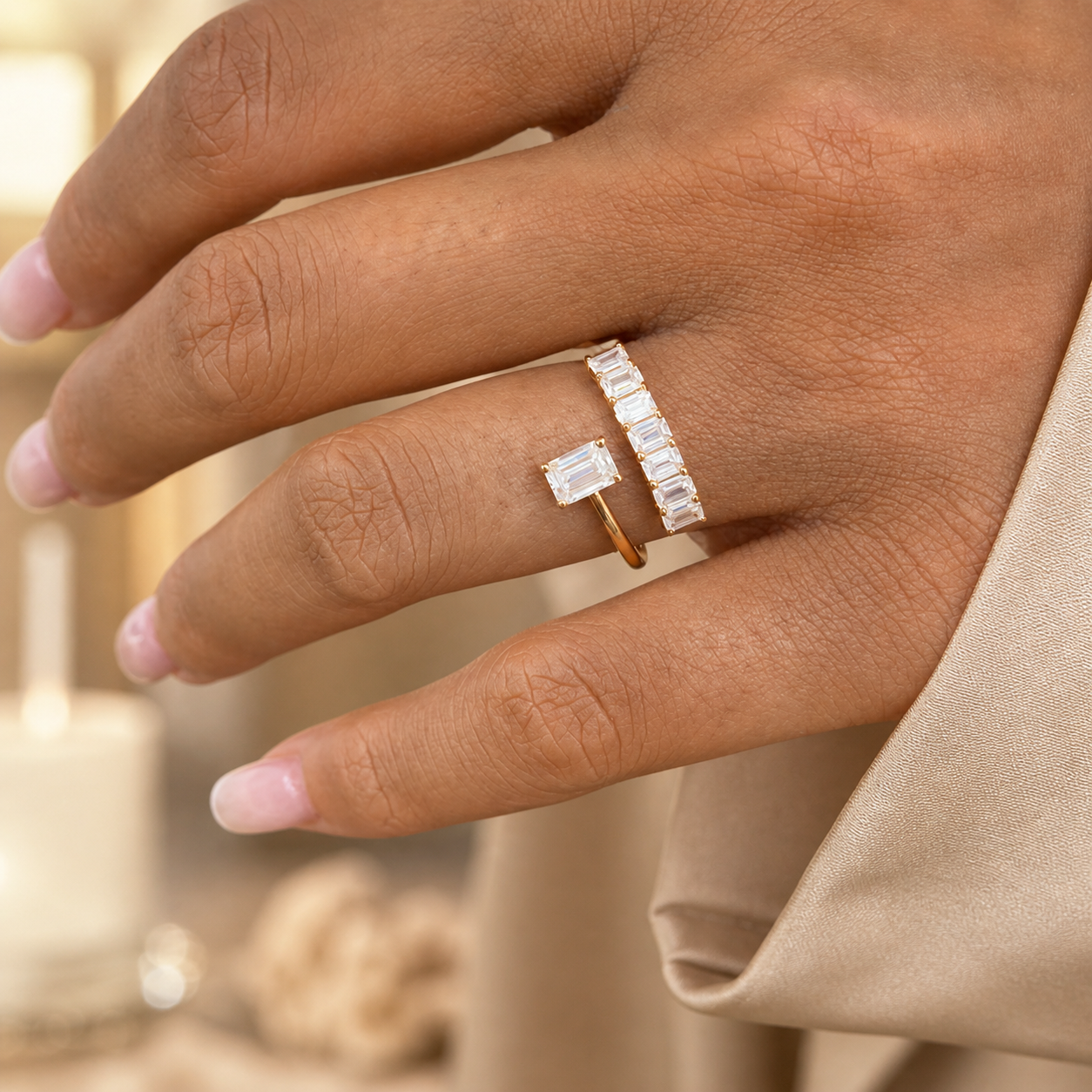 14K Gold Lab-Grown Diamond Fashion Ring (1.30 CTW – D–F / VS1–VS2)