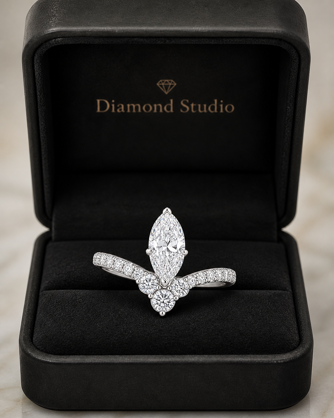 14K White Gold Lab-Grown Diamond Fashion Ring (2.50 CTW – D–F / VS1–VS2)