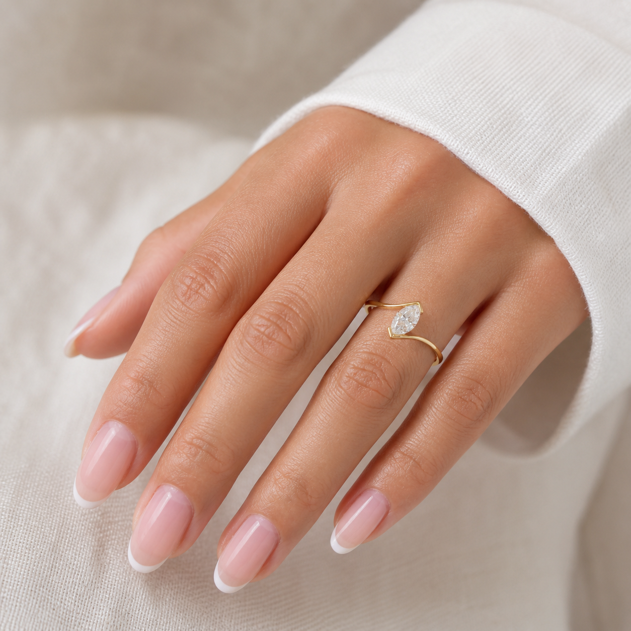 14K Gold Lab-Grown Diamond Fashion Ring (0.90 CTW – D–F / VS1–VS2)