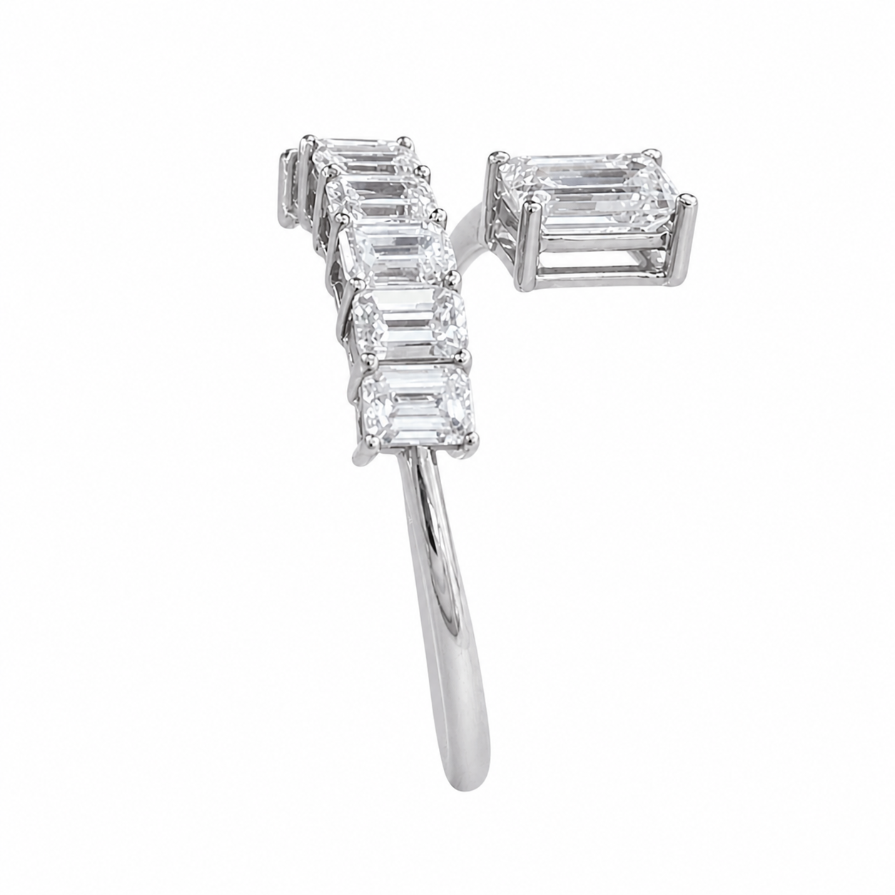 14K White Gold Lab-Grown Diamond Fashion Ring (1.40 CTW – D–F / VS1–VS2)