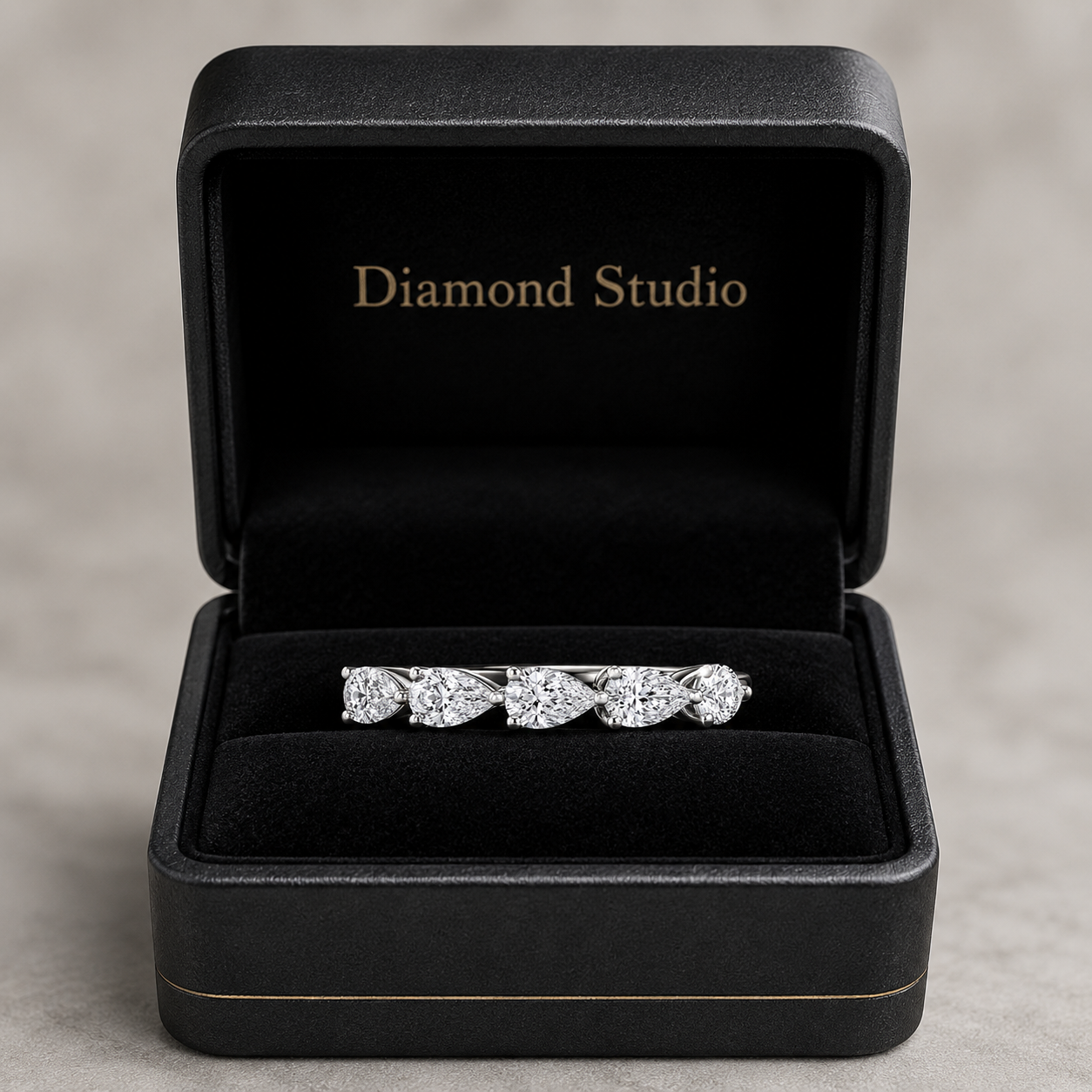 1.80 CT 5-Stone Lab-Grown Diamond Fashion Ring in 14K White Gold (D–F / VS1–VS2)