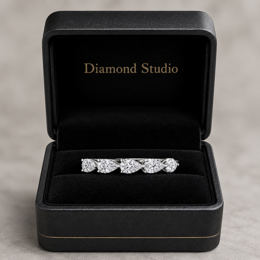 1.80 CT 5-Stone Lab-Grown Diamond Fashion Ring in 14K White Gold (D–F / VS1–VS2)