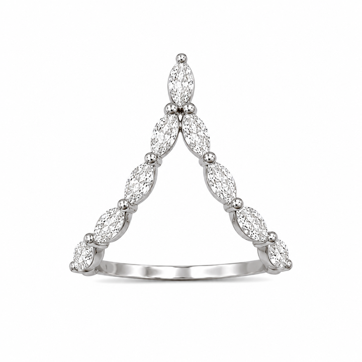 1.30 CT Round Lab-Grown Diamond Statement Ring in 14K White Gold (Dâ€“F / VS1â€“VS2) from Diamond Studio