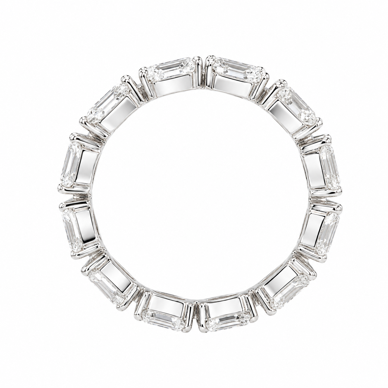 3.40 CT Lab-Grown Diamond Wrap Fashion Ring in 14K White Gold (D–F / VS1–VS2)
