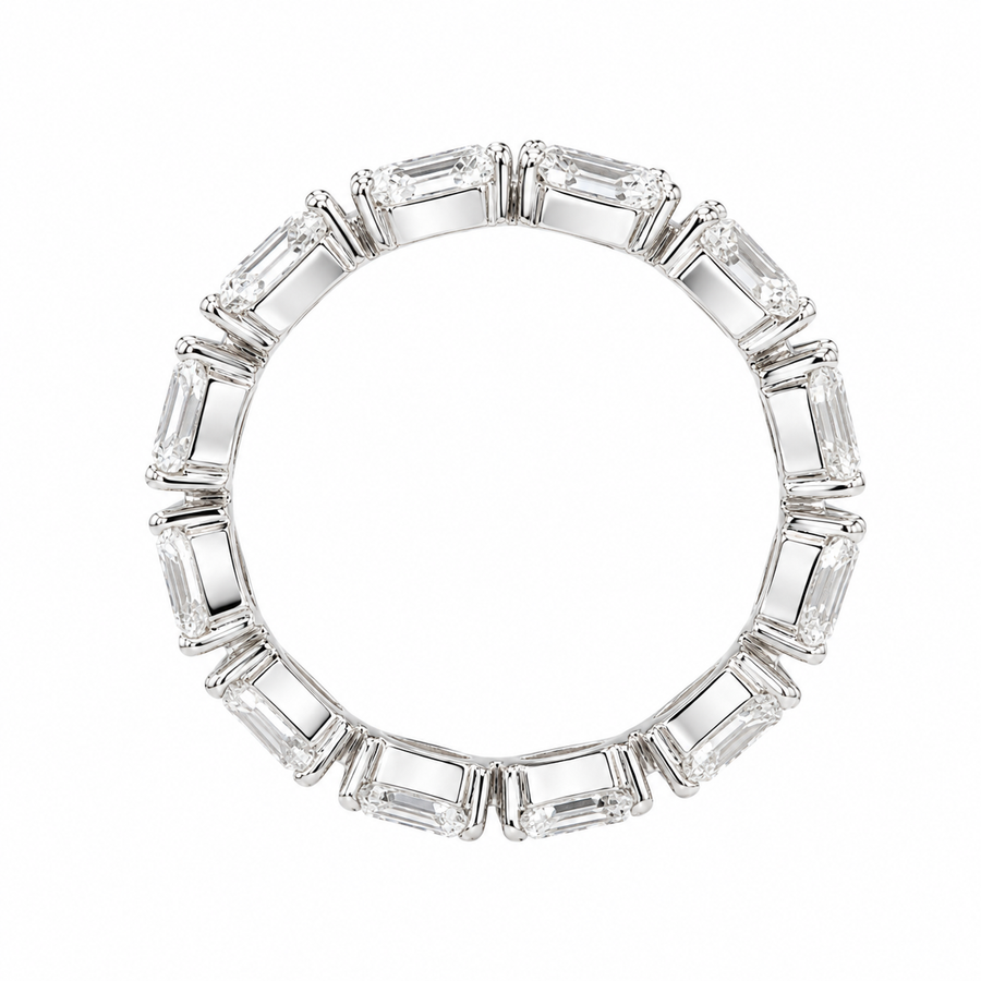 3.40 CT Lab-Grown Diamond Wrap Fashion Ring in 14K White Gold (D–F / VS1–VS2)