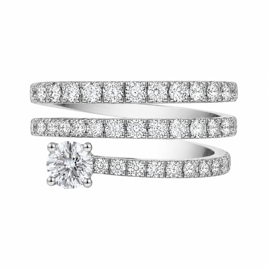 14K Gold Lab-Grown Diamond Fashion Ring (1.40 CTW – D–F / VS1–VS2)